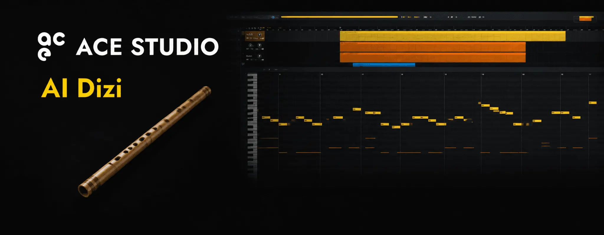 Interpretación del generador de Dizi con IA generado a partir de MIDI en ACE Studio