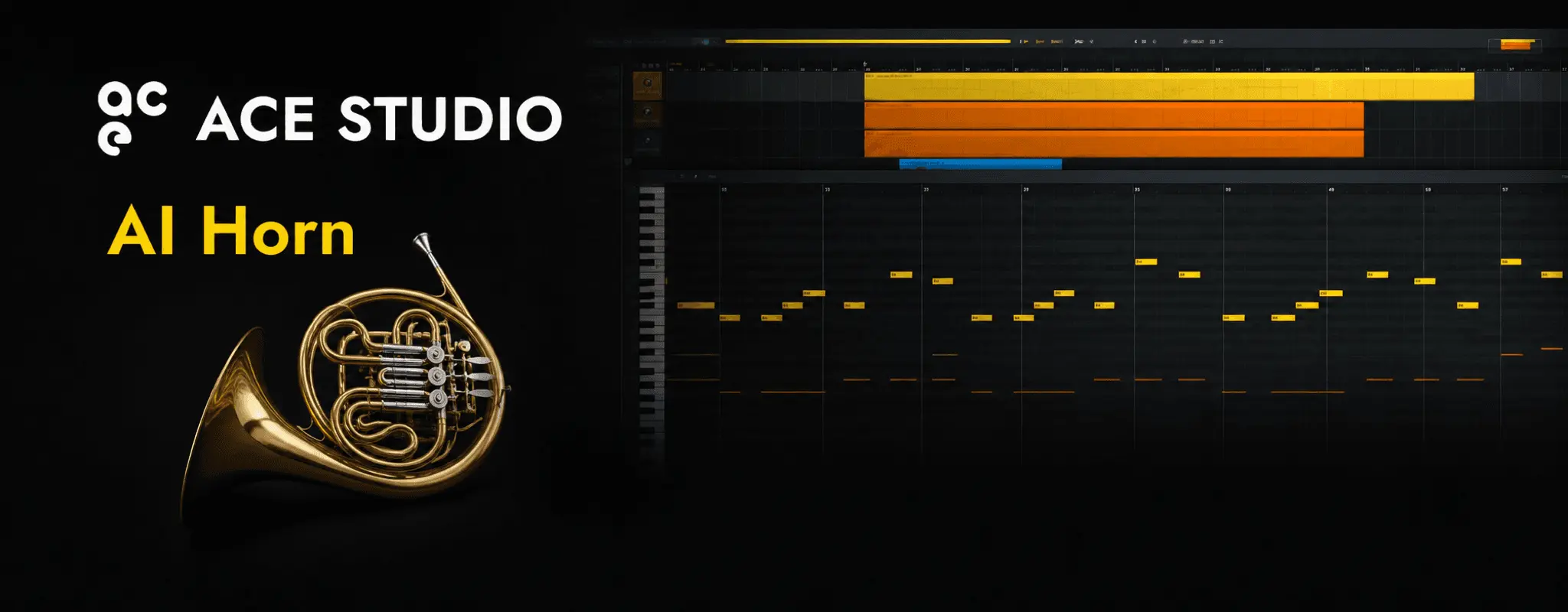 Interpretación del generador de instrumentos de viento con IA creada a partir de MIDI en ACE Studio